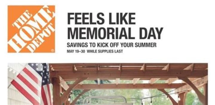home depot memorial day hours