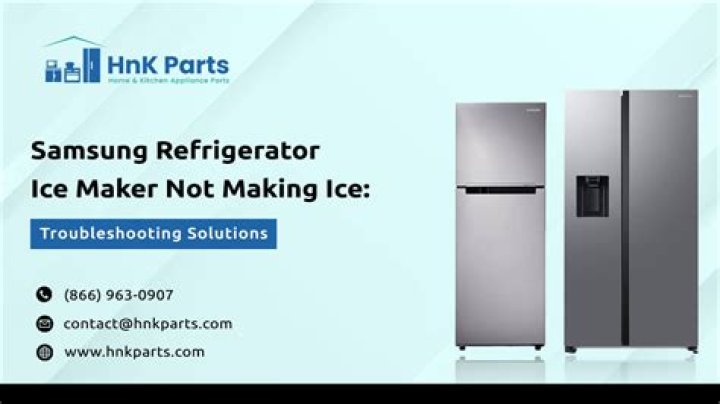 samsung refrigerator not making ice