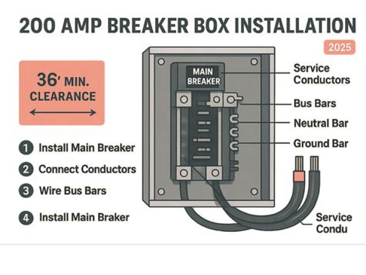 200 amp breaker box