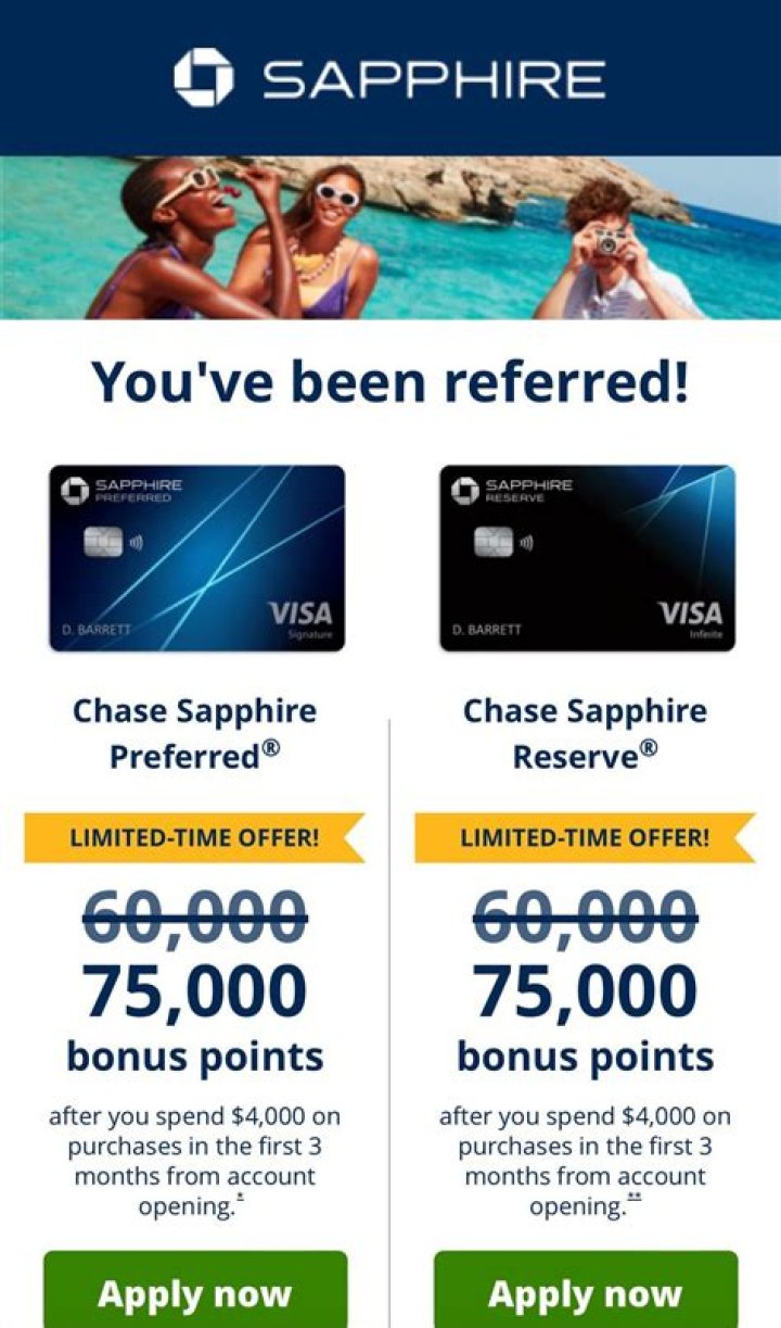 chase sapphire preferred referral